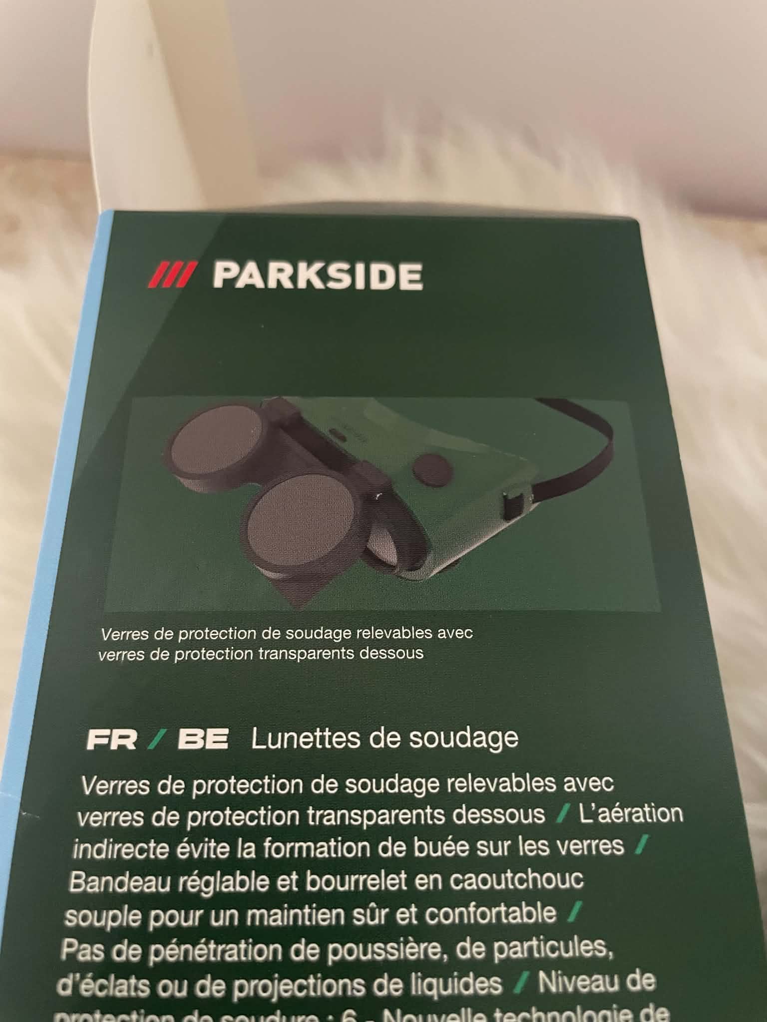Parkside Zestaw ochrony spawacza – maska + 2 pary okularów