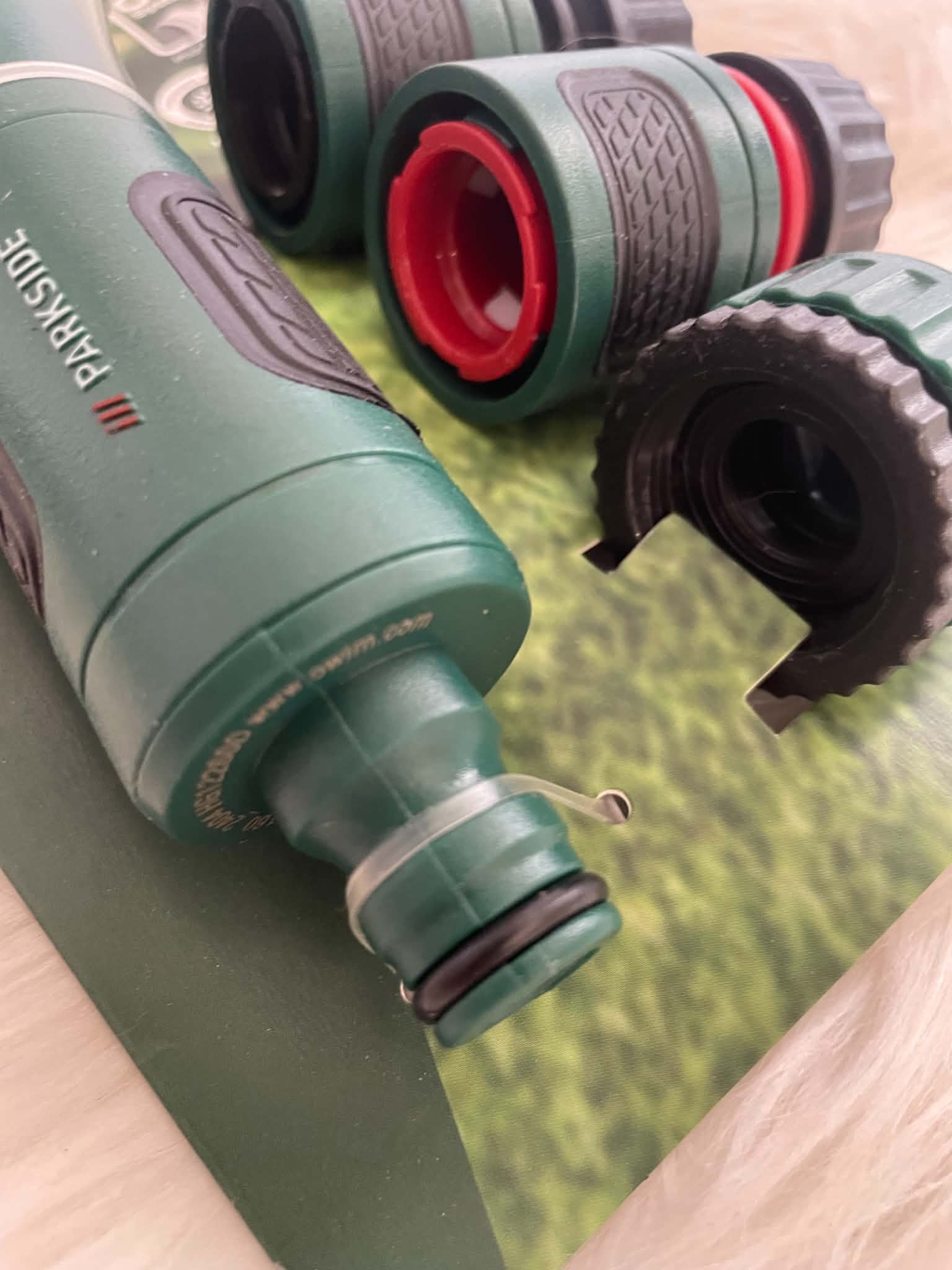 Parkside Pistolet do podlewania z łącznikami 4 szt. | Click System G3/4" i G1"