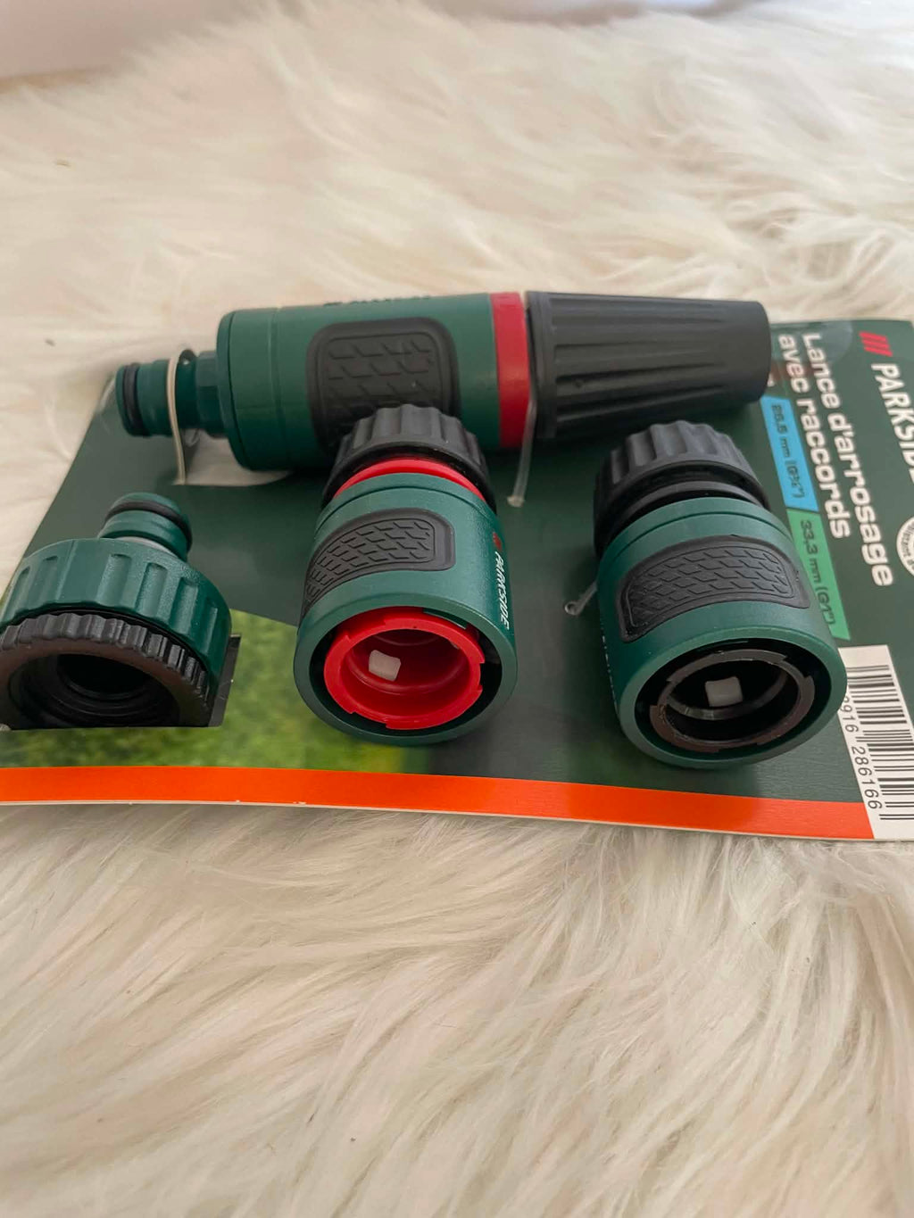 Parkside Lanca do podlewania z łącznikami 4 szt. | G3/4" i G1" Click System