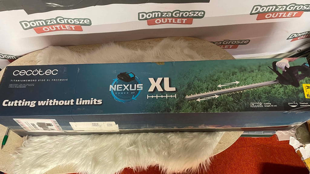 Cecotec TitaniumSword 6100 XL FreeMove Nożyce do żywopłotu akumulatorowe 21V 61 cm