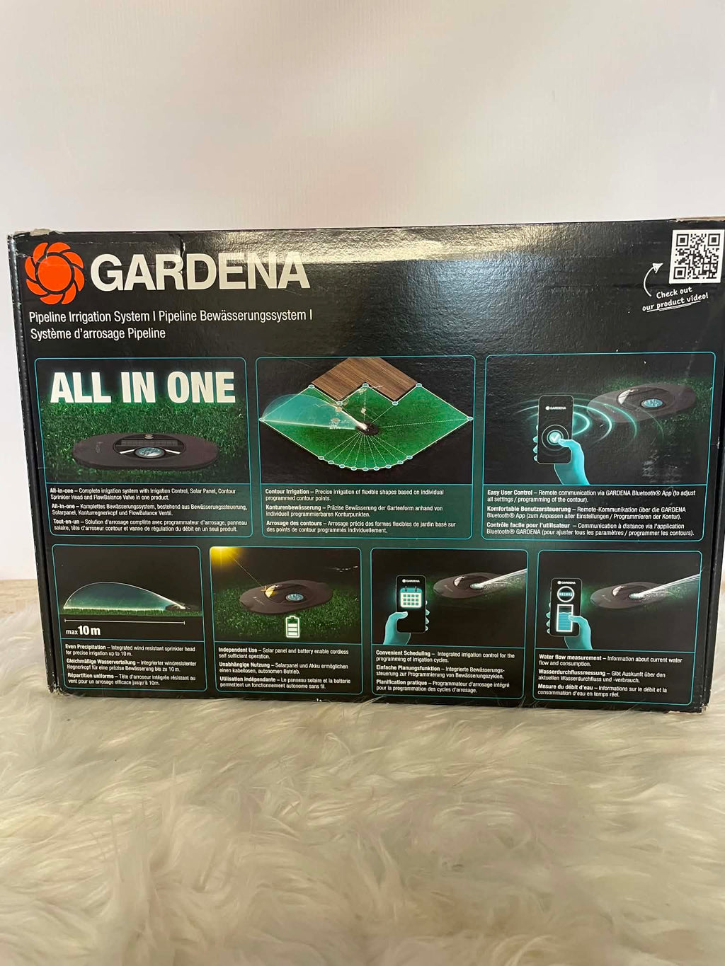Gardena AquaPrecise Bluetooth - System nawadniania Pipeline All-in-One z panelem słonecznym