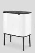Brabantia Bo Touch Bin - 11+23L dual compartment waste bin, Soft Beige (new)