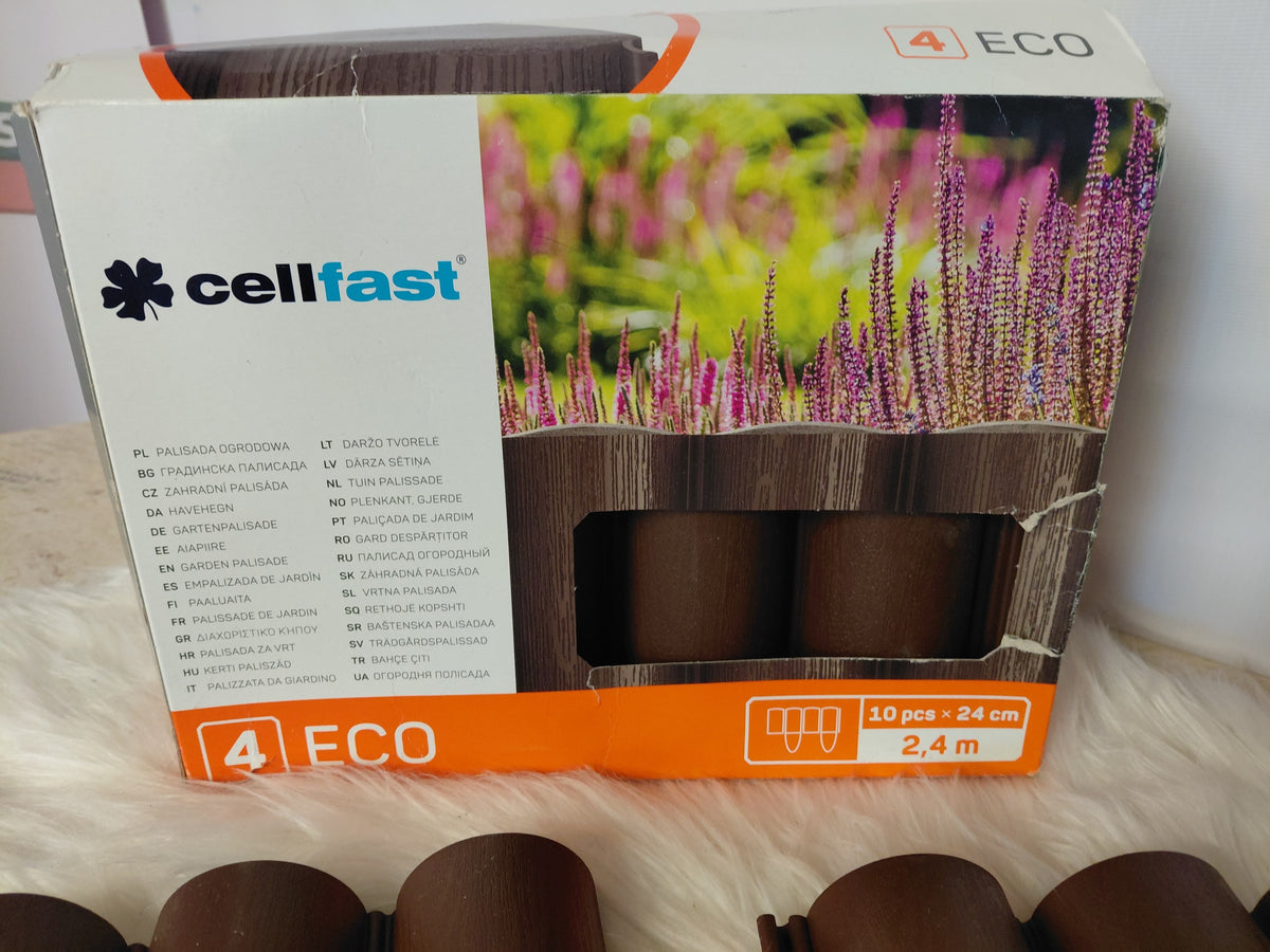 CELLFAST Palisada Ogrodowa Brązowa 4 ECO 2,4 m (10 sztuk)