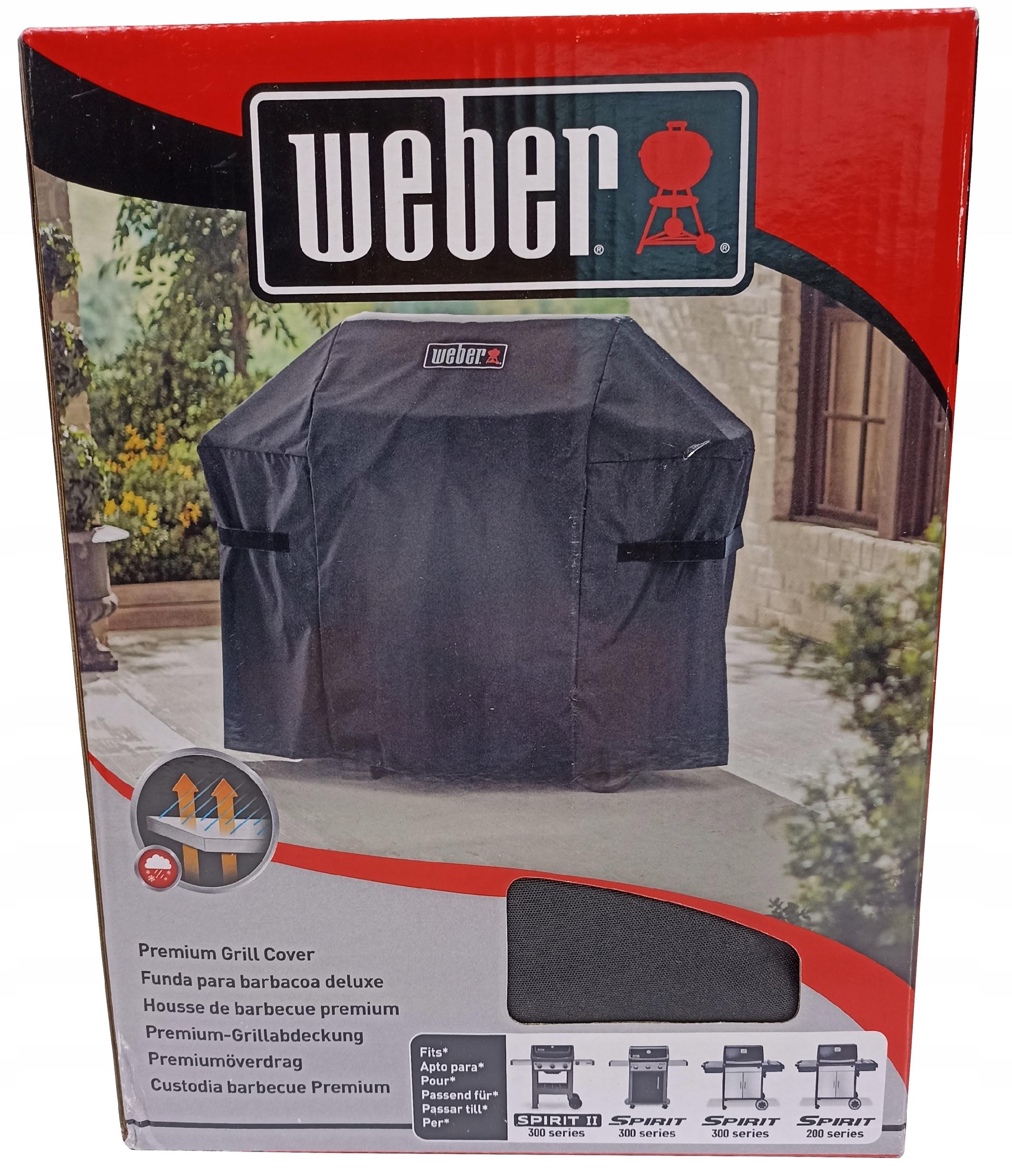 Weber 7183 wodoodporny pokrowiec na grill gazowy Spirit Premium 129 x 68 cm