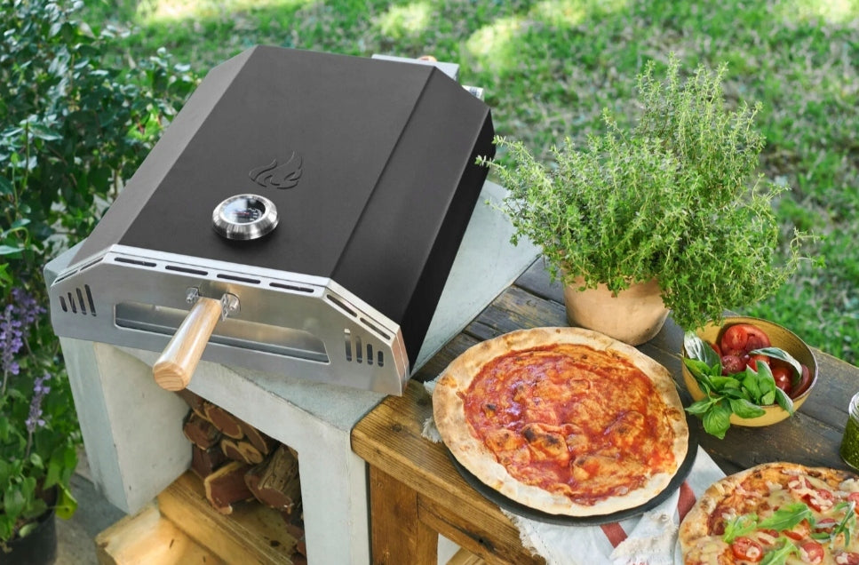 PIEC DO PIZZY GAZOWY PRZENOŚNY KAMIEŃ DOMOWY GRILL ZESTAW GRILLMEISTER