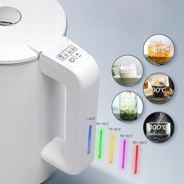 Czajnik elektryczny Aigostar 2200W 1,7L Biały - Szybkie Gotowanie Pro , powystawowy