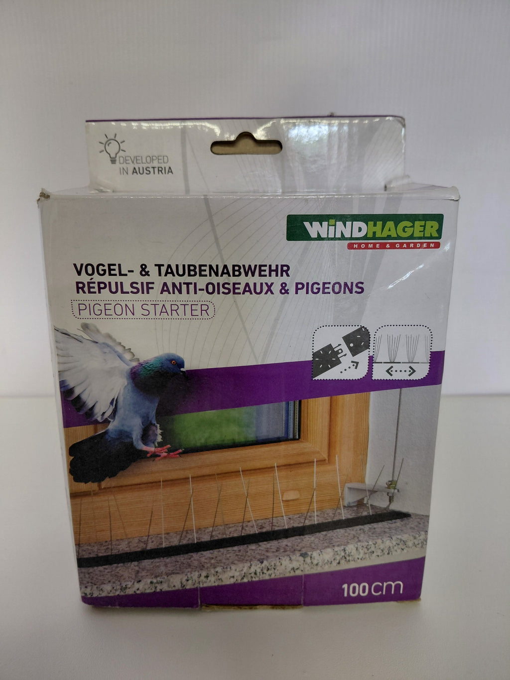 WINDHAGER Kolce przeciw gołębiom i ptakom - Zestaw Startowy 100 cm