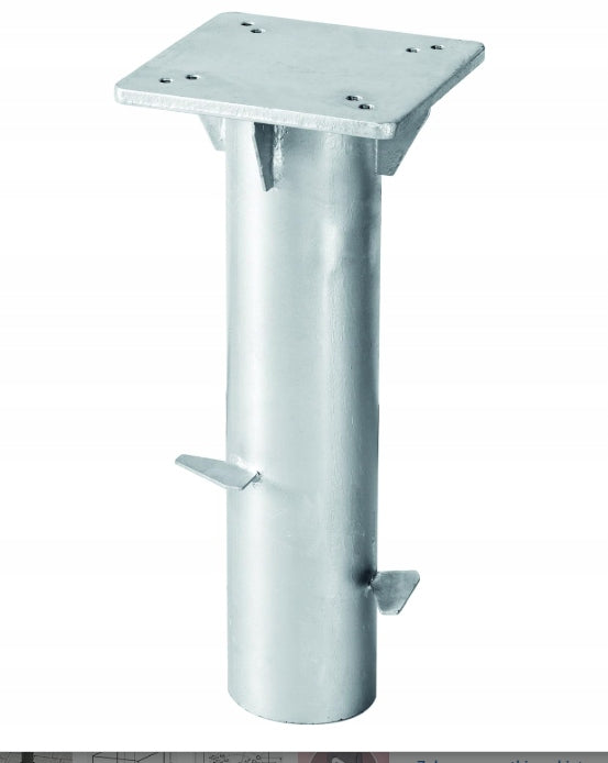Uniwersalna Podstawa Parasola Ogrodowego Srebrny 16 x 16x40 cm