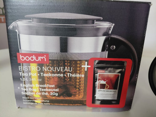 Dzbanek zaparzacz do herbaty Bodum Bistro Nouveau 1,0L + herbata