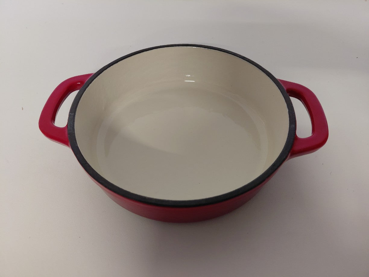 Żeliwne naczynie / kociołek / foremka Ernesto Cast Iron Casserole 600 ml (czerwona)