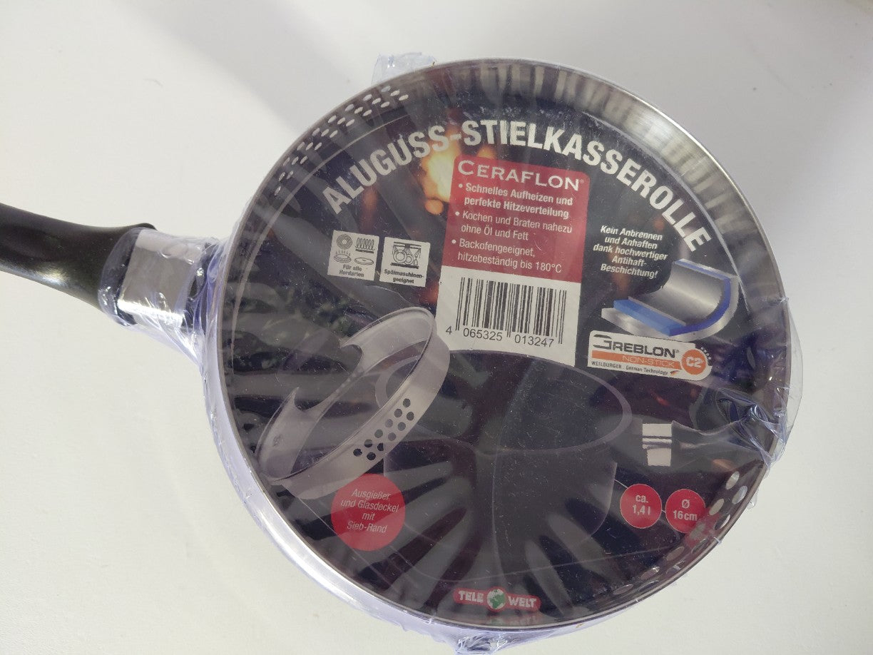 Garnek z pokrywką rondel 16cm Ceraflon powłoka nieprzywierająca indukcja