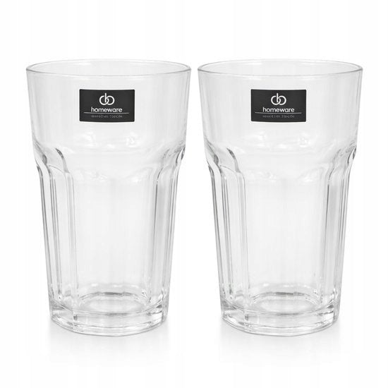 Szklanka do picia do napojów Homeware Vega 330 ml Zestaw 2 sztuki
