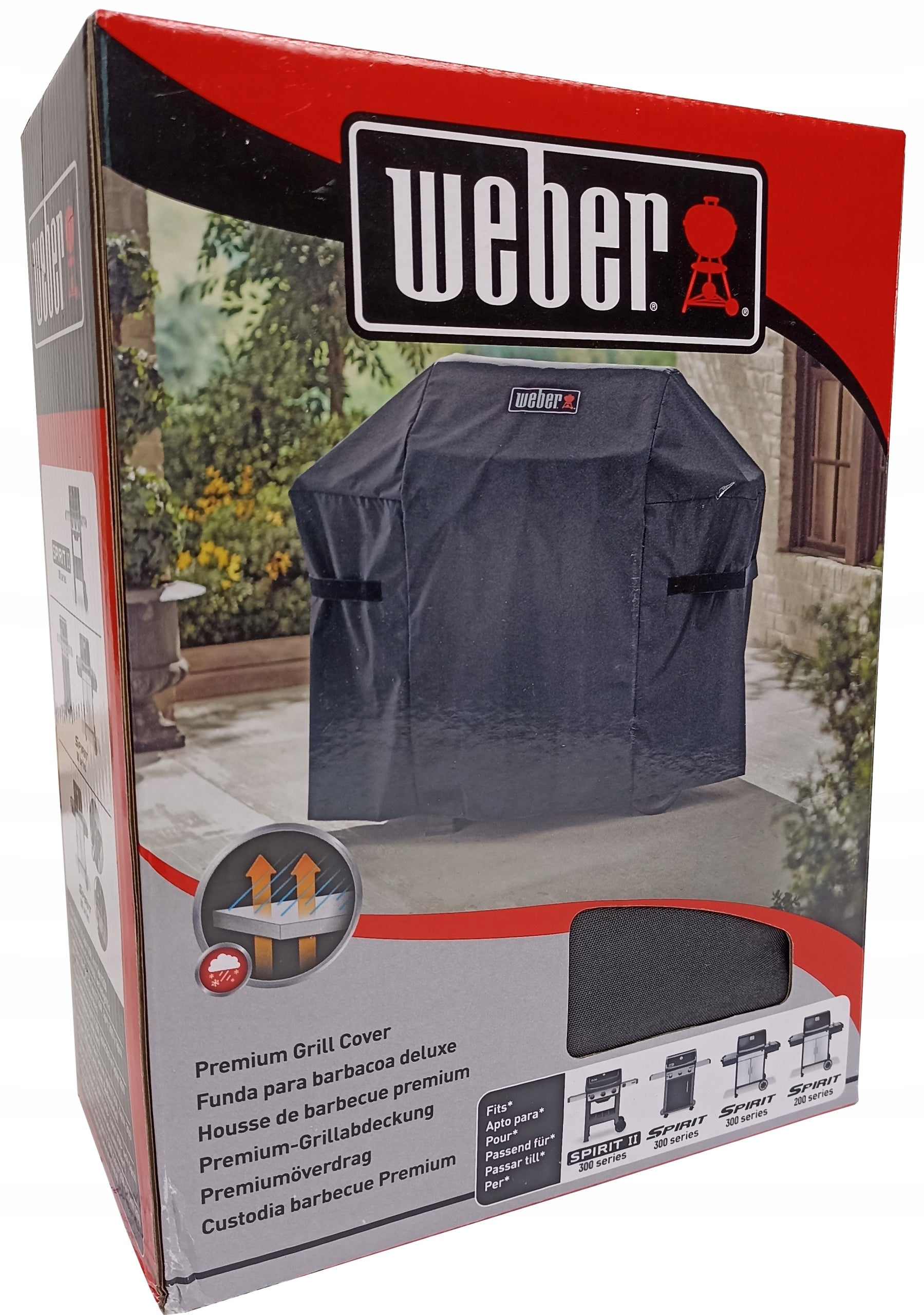 Weber 7183 wodoodporny pokrowiec na grill gazowy Spirit Premium 129 x 68 cm