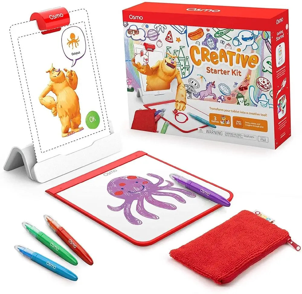 Osmo - Creative Starter Kit for iPad - 3 Educational Learning Games - Ages