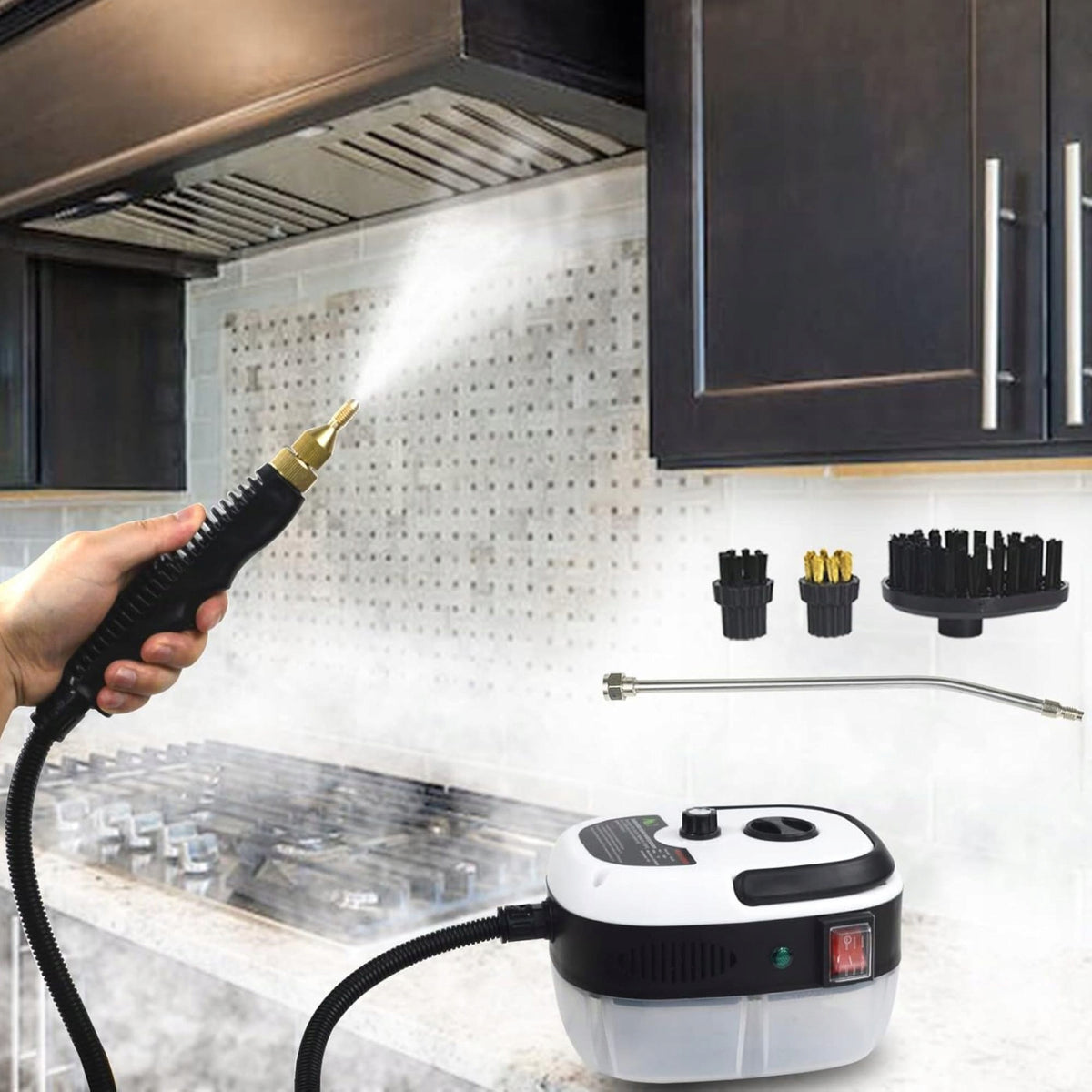 Myjka parowa VYZIO 1600 W, 1,6 l – miedziano-czarna