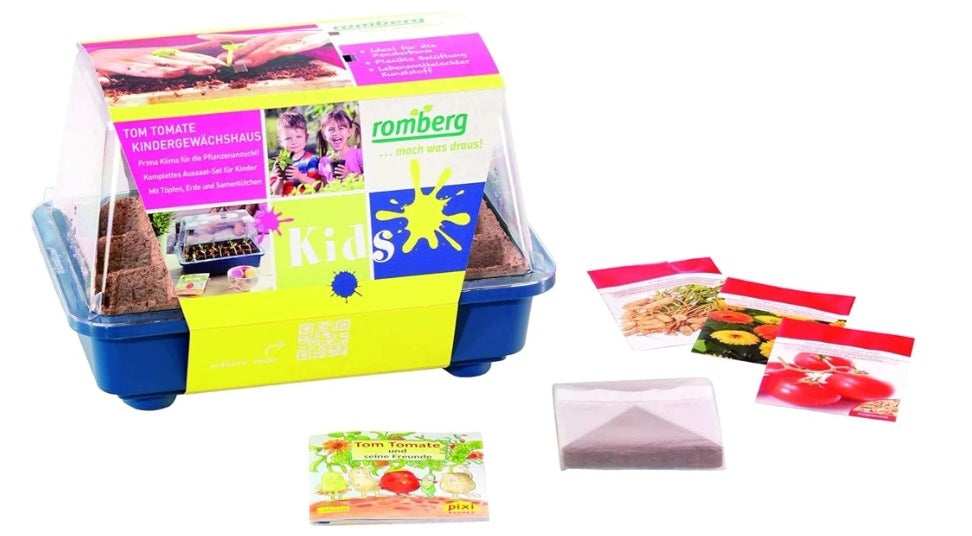 Mini szklarnia Romberg Kids – zestaw do uprawy roślin dla dzieci