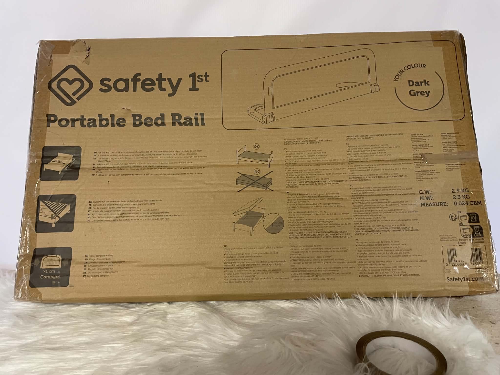 Barierka ochronna do łóżka Safety 1st Portable Bedrail – 106 cm