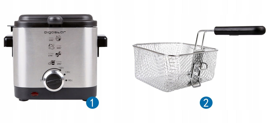 Frytkownica tradycyjna Aigostar Fries 30IZD 1000 W 1,5 l