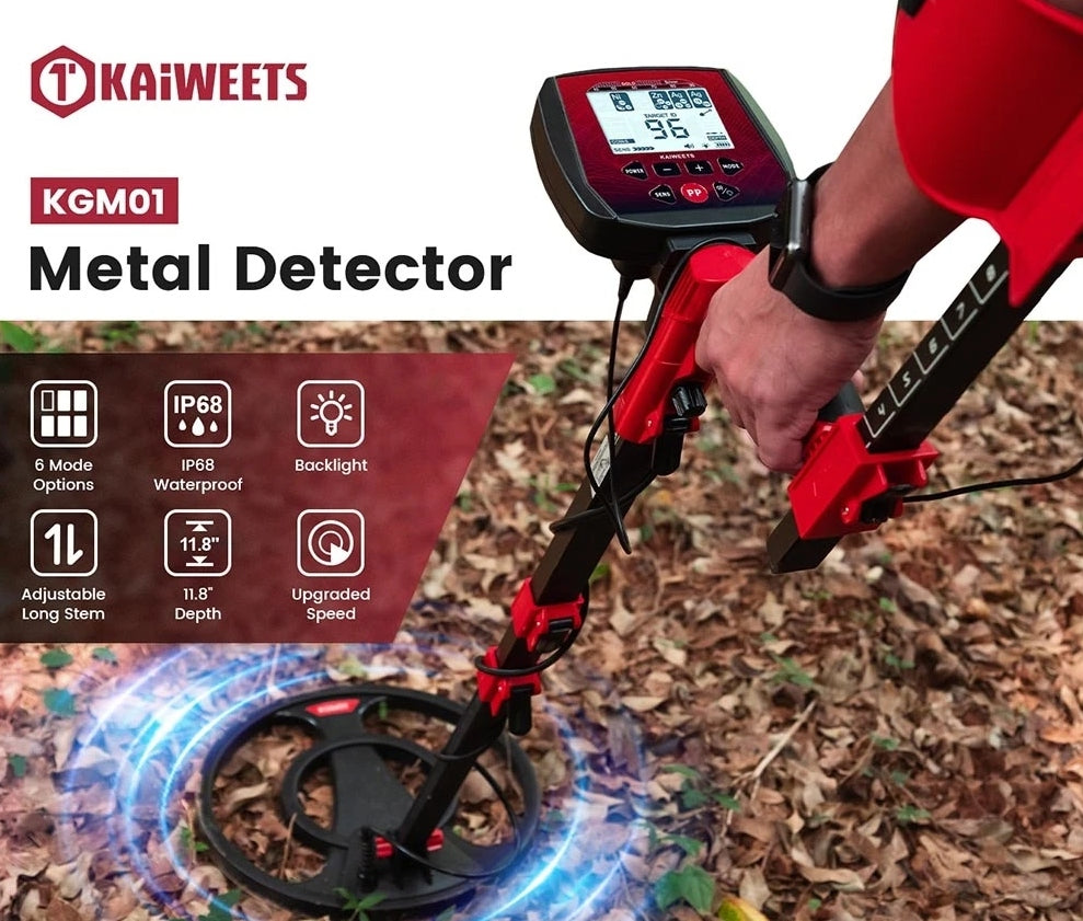 Wykrywacz metali KAIWEETS EXPLORER X I wodoodporny IP68 , wyświetlacz LCD