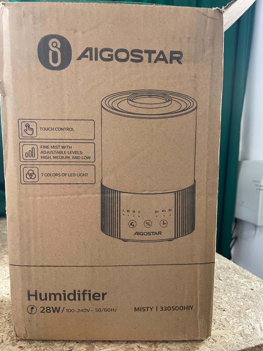 Nawilżacz parowy Aigostar mISTY 25 W 2,2 l biały