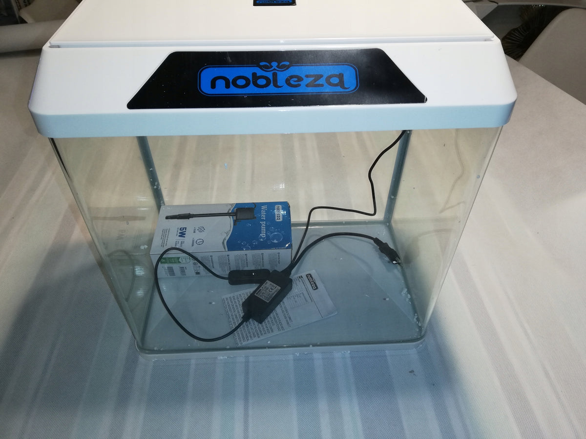 NOBLEZA Akwarium 30L zestaw z oswietleniem filtrem komplet